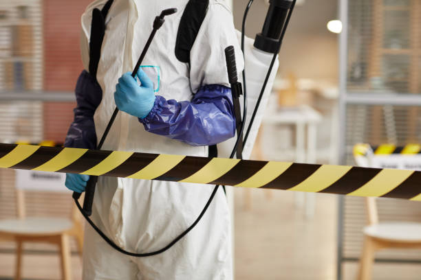 Professional Biohazard Cleanup technician working in Ross, CA